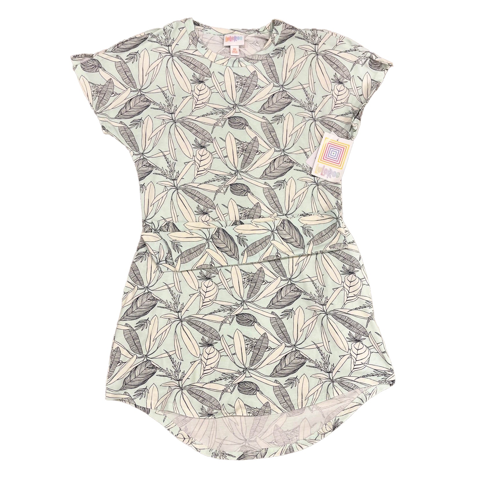 Lularoe Girls Aqua | White Dress Size: Junior XS Aqua | White