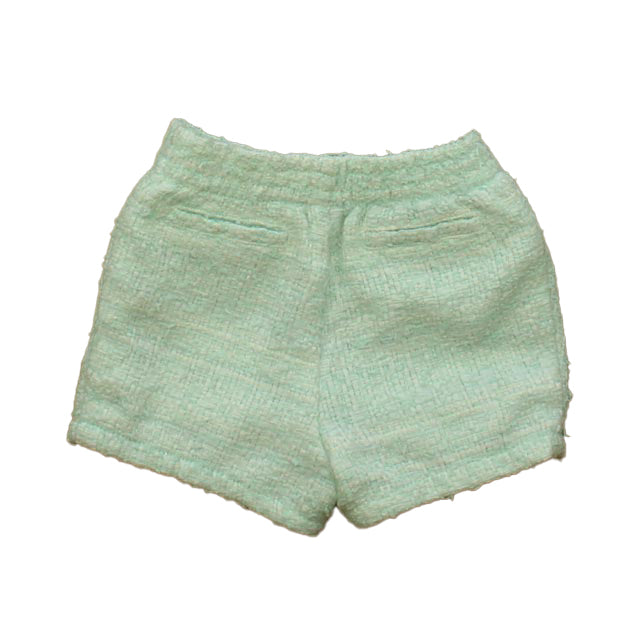 Janie and Jack Girls Aqua | White Shorts Size: 12-18 Months