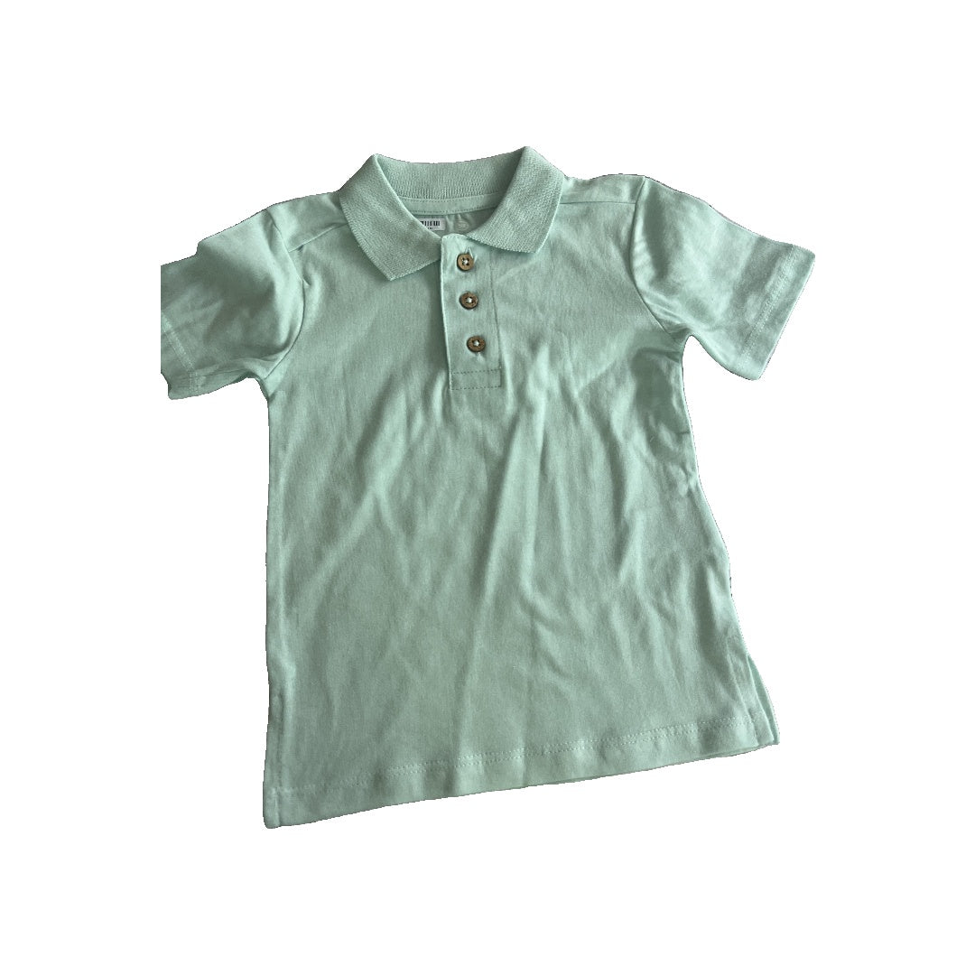 Honest co Boys Aqua Button Down Short Sleeve Size: 12 months Aqua