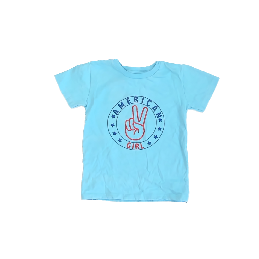 Unknown Girls Aqua T-Shirt Size: 5T Aqua