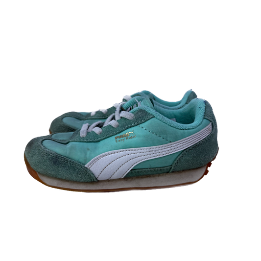Puma Girls Aqua Sneakers Size: toddler 9 Aqua