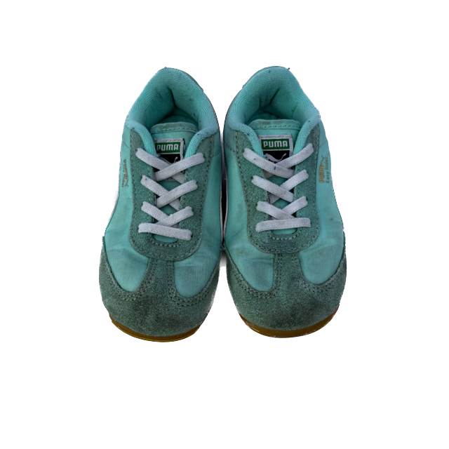 Puma Girls Aqua Sneakers Size: toddler 9 Aqua
