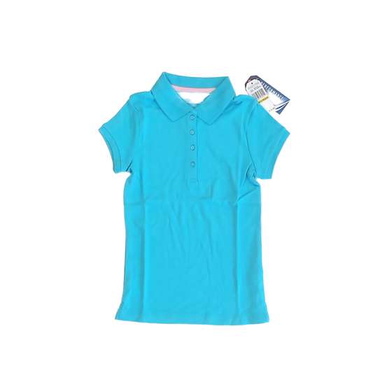 Nautica Girls Aqua Polo Shirt Size: 8-10 Years Aqua