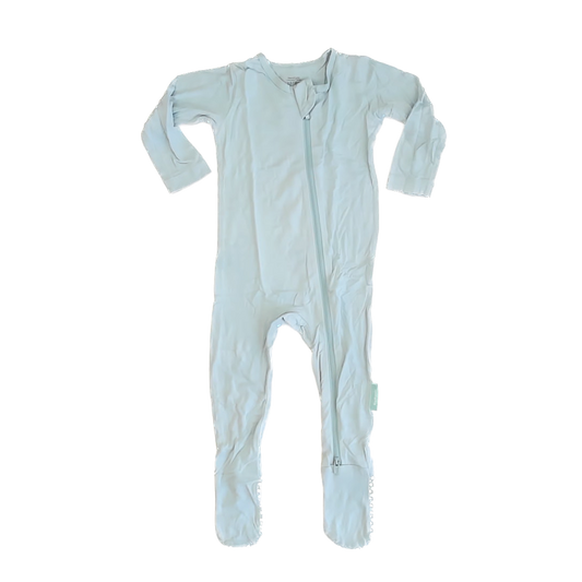 PurComfy Boys Aqua 1-piece footed Pajamas Size: 12-18 Months Aqua