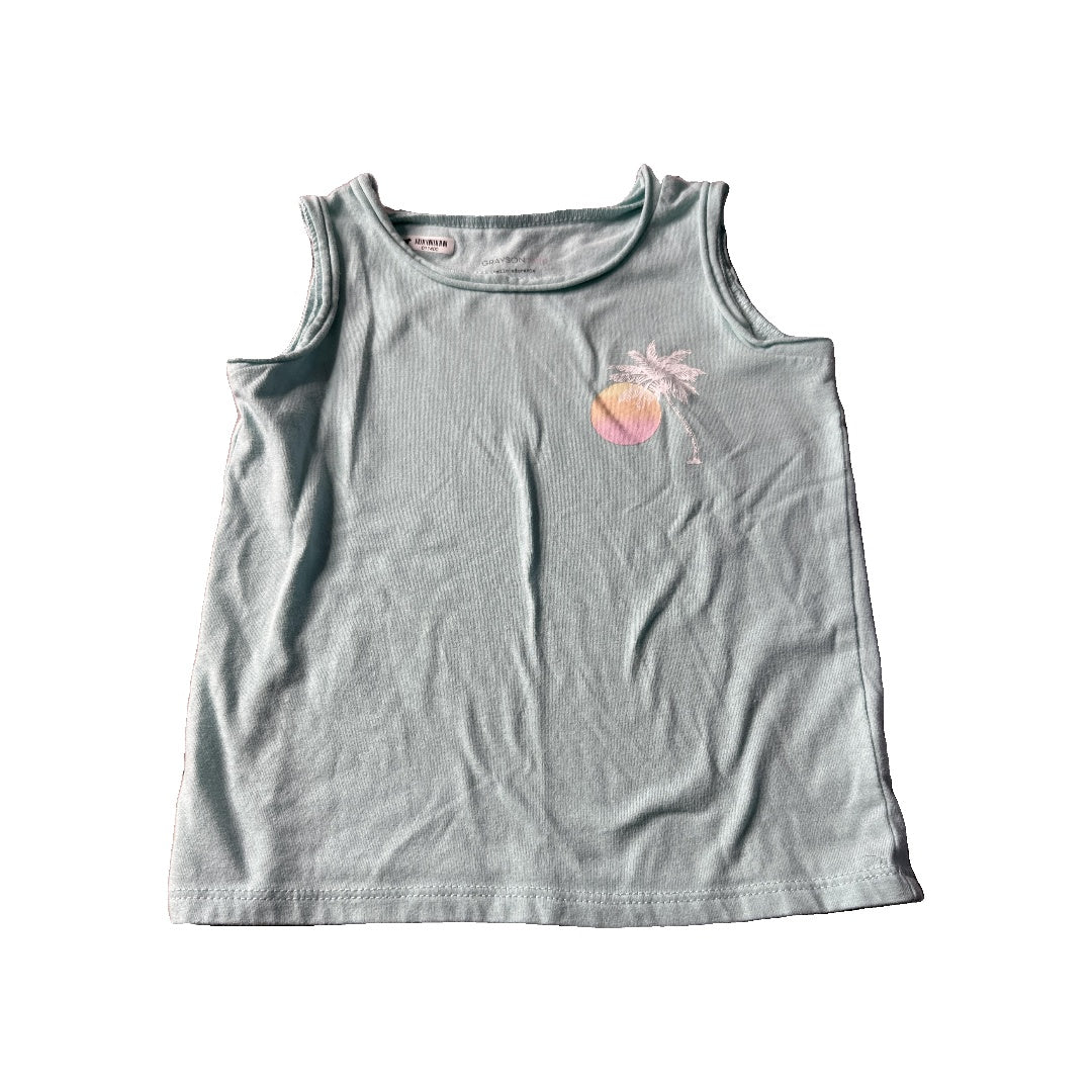Grayson mini Girls Aqua Tank Top Size: 4T Aqua