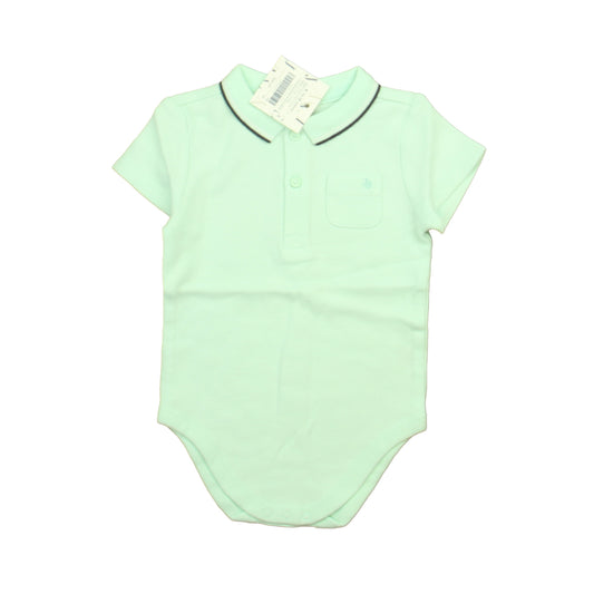 Janie and Jack Boys Aqua Onesie Size: 6-12 Months Aqua