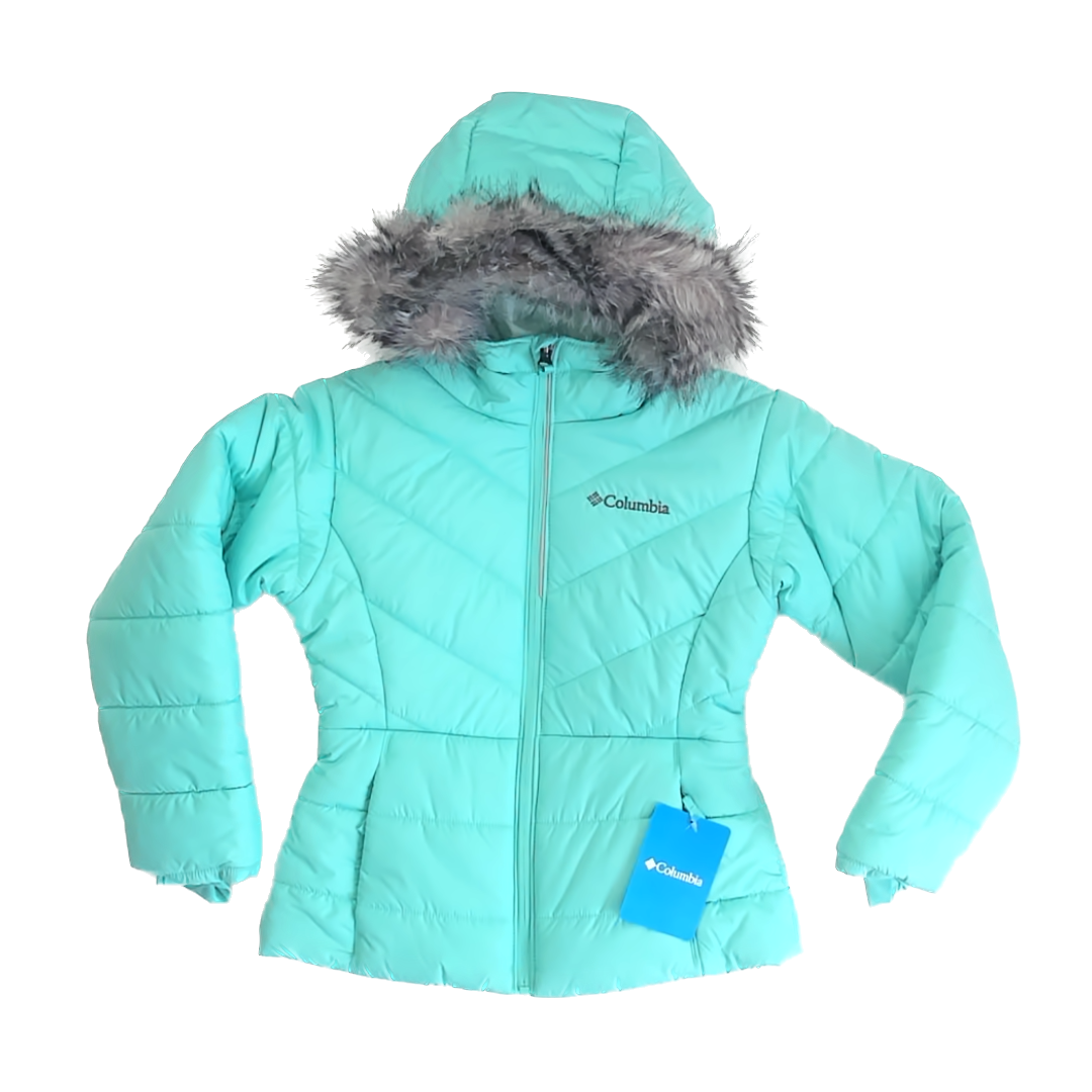 Columbia Girls Aqua Winter Coat Size: 6 Years Aqua
