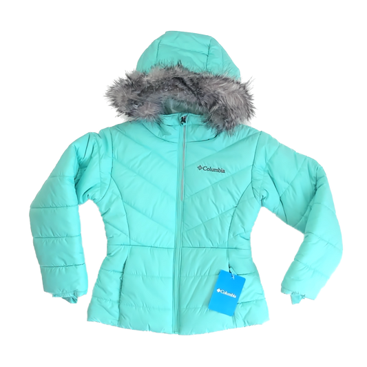 Columbia Girls Aqua Winter Coat Size: 6 Years Aqua