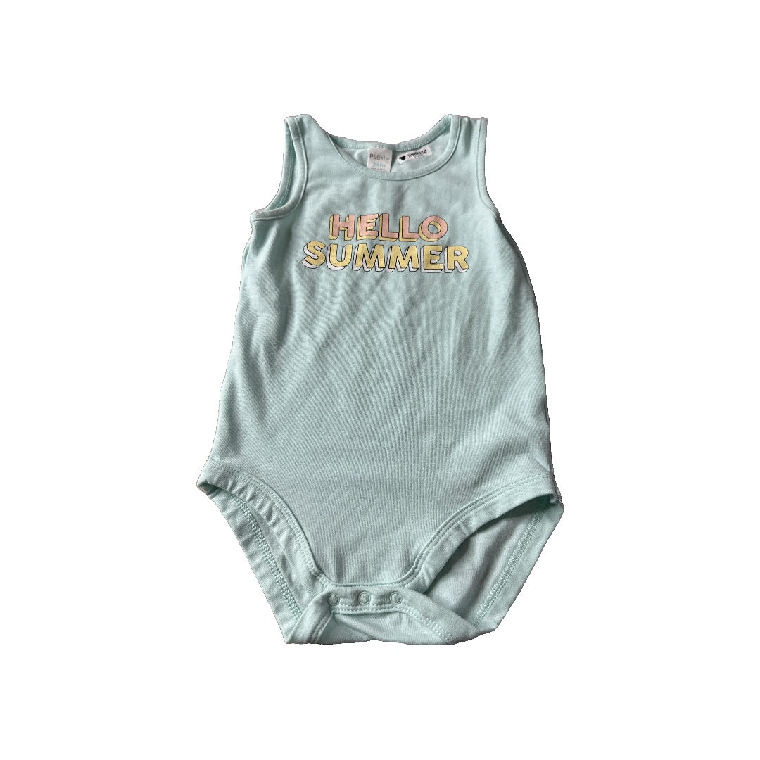PL Baby Unisex Aqua Onesie Size: 24 months Aqua