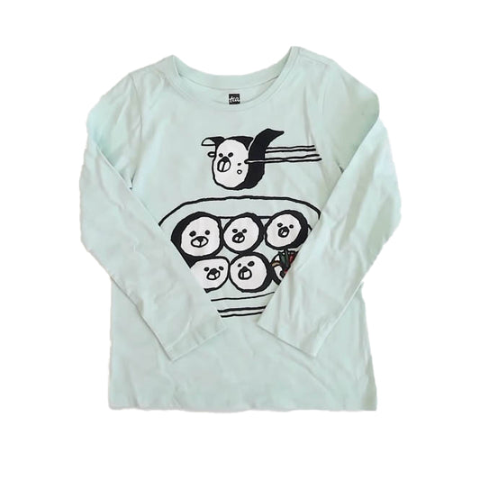 Tea Collection Girls Aqua Long Sleeve T-Shirt Size: 5T Aqua