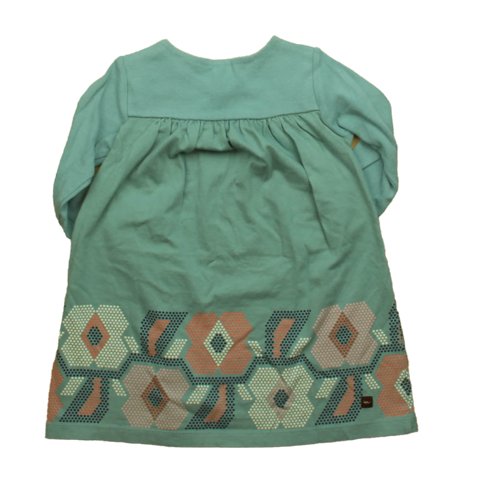 Tea Girls Aqua Dress Size: 3T Aqua