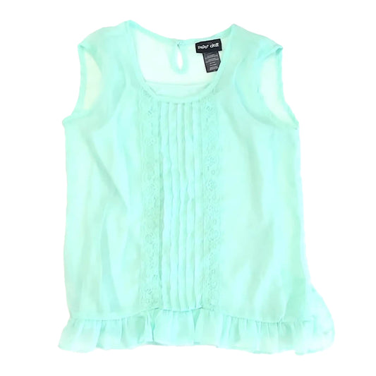 Paper Doll Girls Aqua Blouse Size: 12 Years Aqua