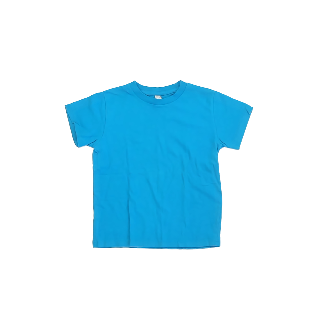 Rabbit Skins Boys Aqua T-Shirt Size: 5-6 Years Aqua