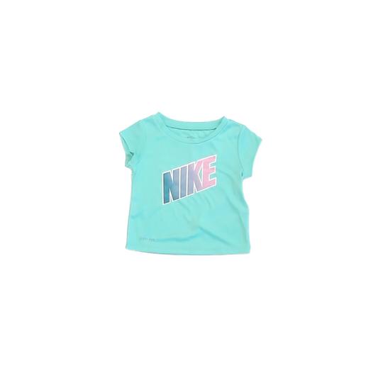 Nike Girls Aqua Athletic Top Size: 18 Months Aqua