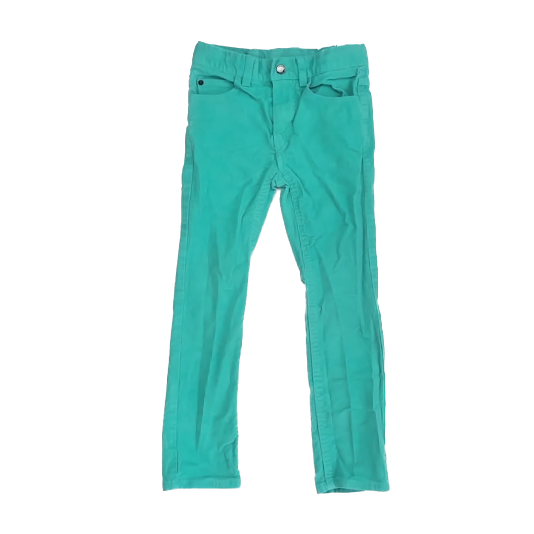 Jacadi Girls Aqua Corduroy Pants Size: 6 Years Aqua