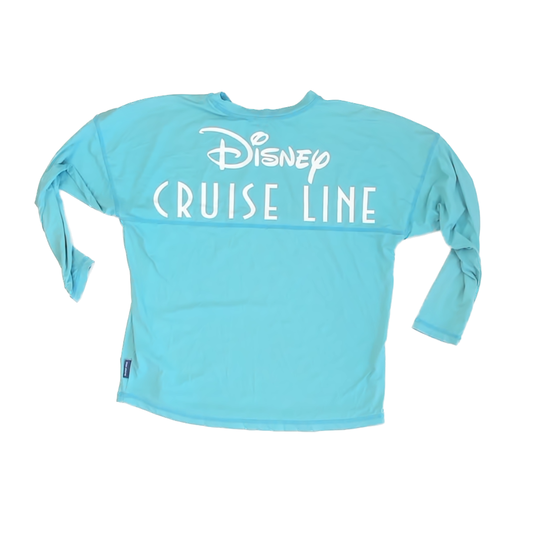 Disney Unisex Aqua Athletic Top Size: 10-12 Years Aqua