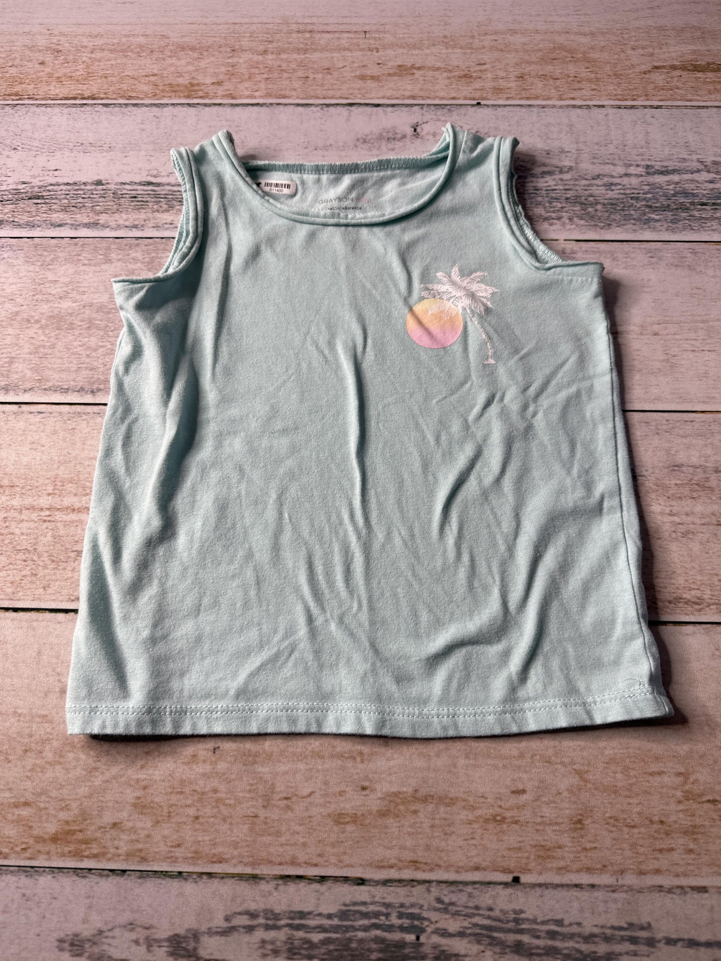 Grayson mini Girls Aqua Tank Top Size: 4T Aqua