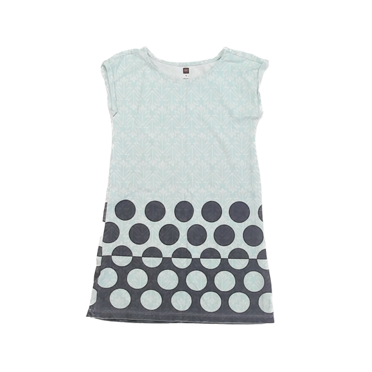 Tea Collection Girls Aqua Dress Size: 6 Years Aqua