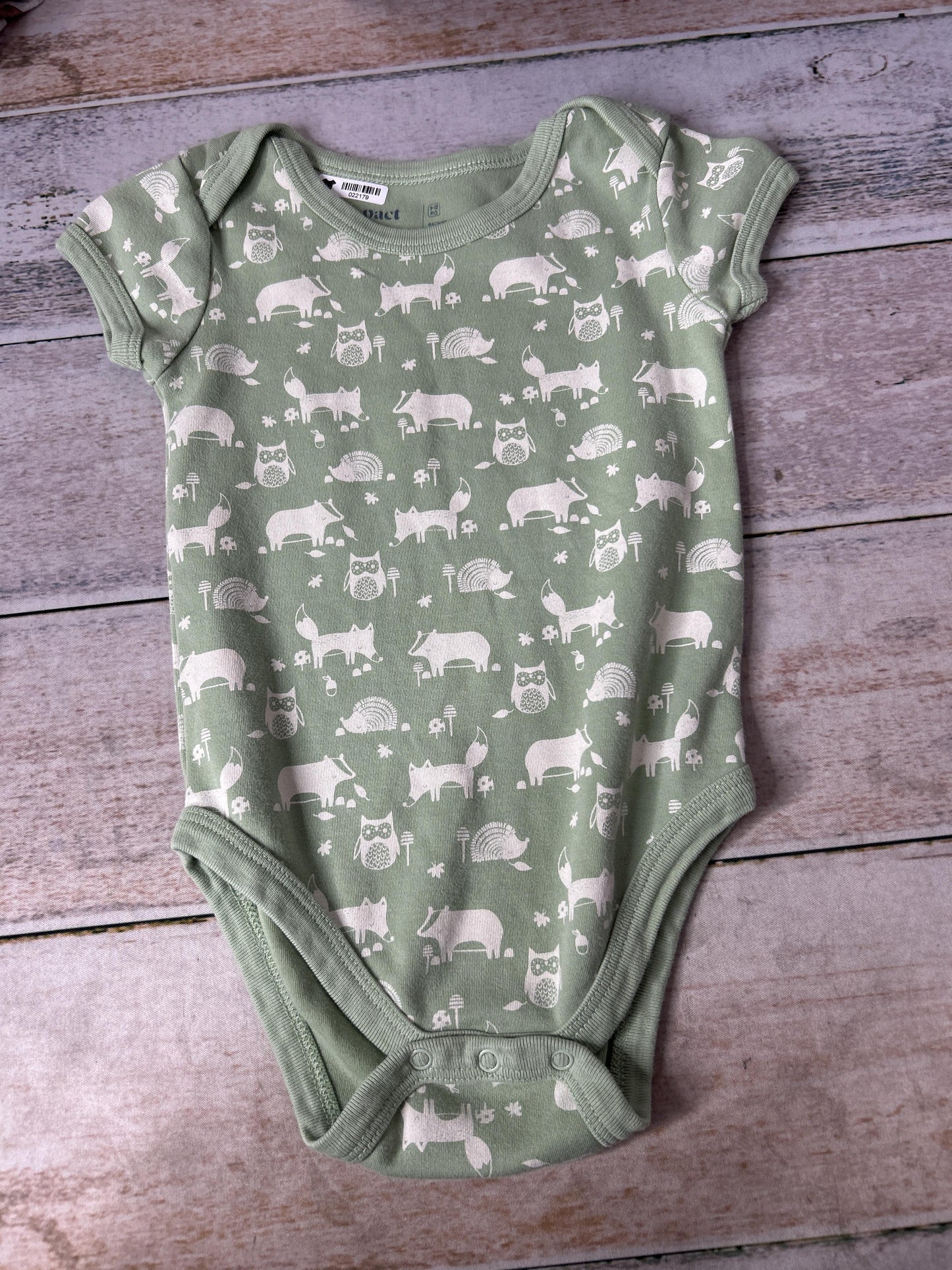 Unisex Army Green | animals Onesie Size: 9-12 Months Army Green | animals