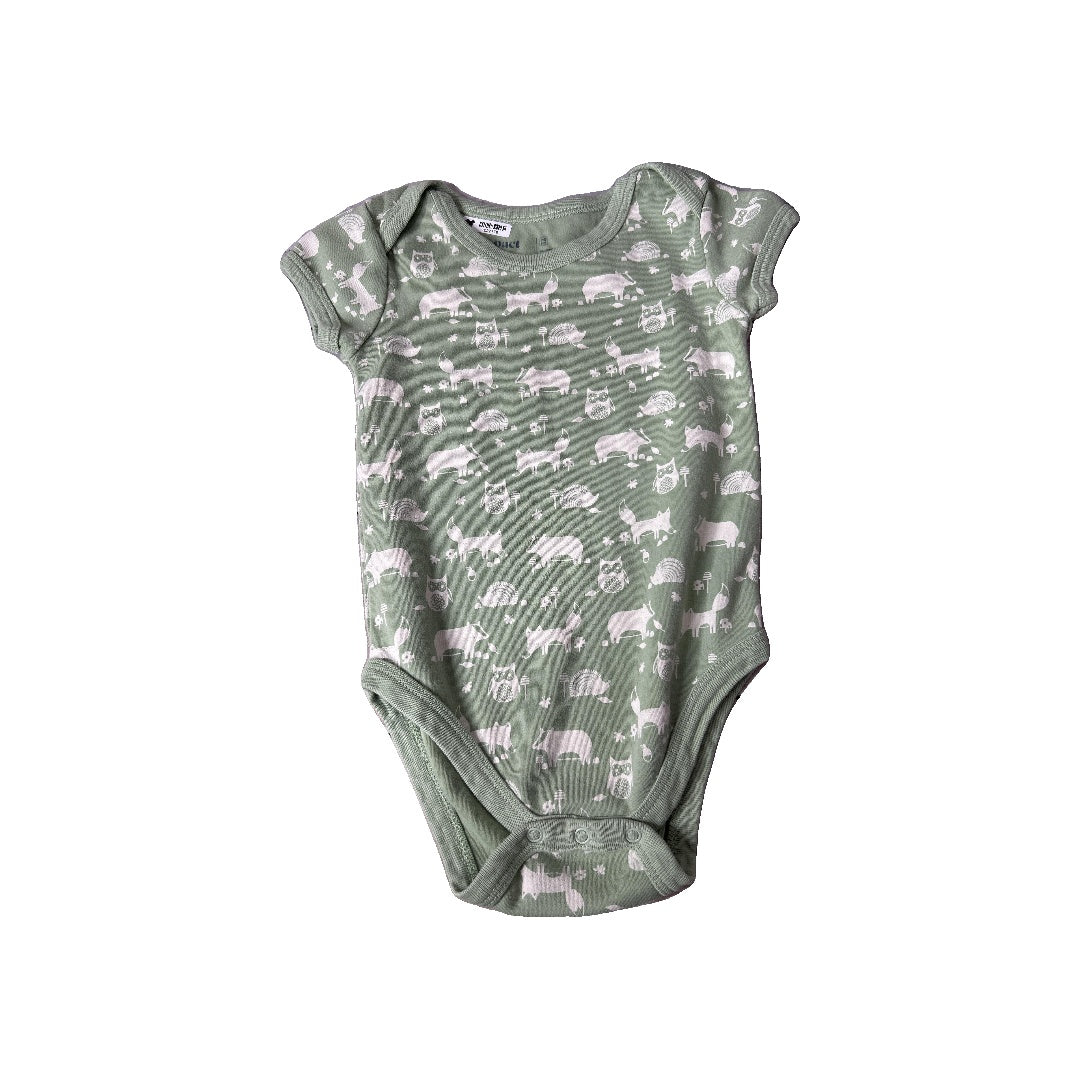 Unisex Army Green | animals Onesie Size: 9-12 Months Army Green | animals