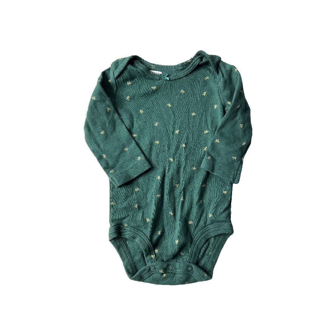 Carters Girls Army Green | Forest Green Onesie Size: 3-6 months Army Green | Forest Green