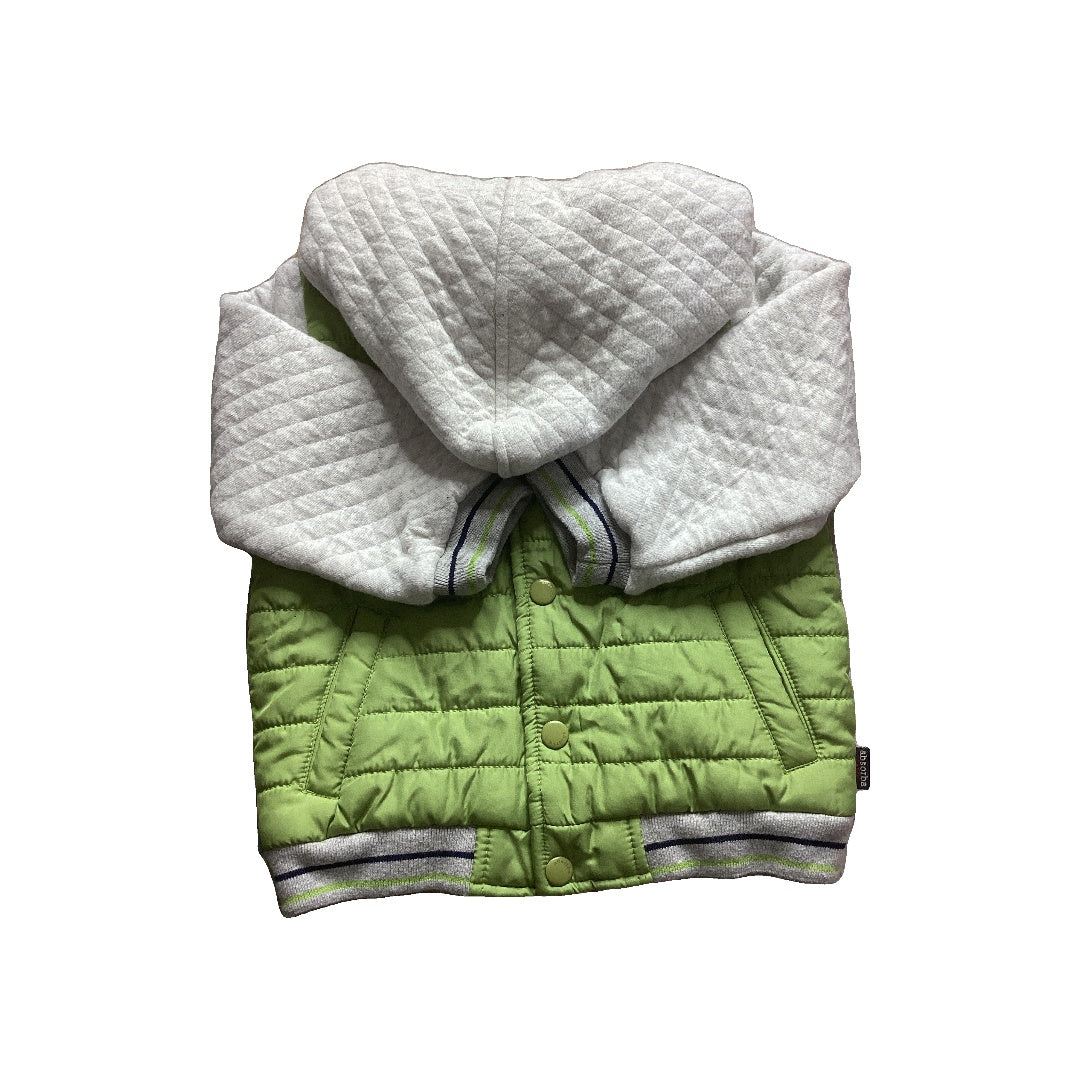 Unisex Army Green | Grey Jacket Size: 18 months Army Green | Grey