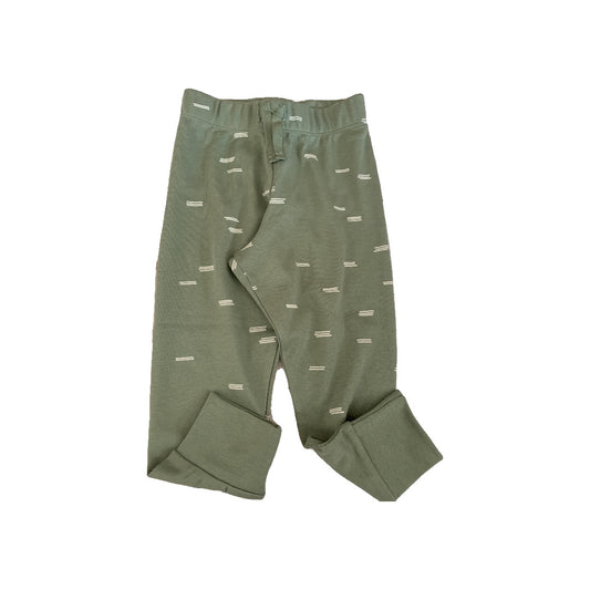 Colored Organics Boys Army Green | White | Pattern Pants Size: 18-24 months Army Green | White | Pattern