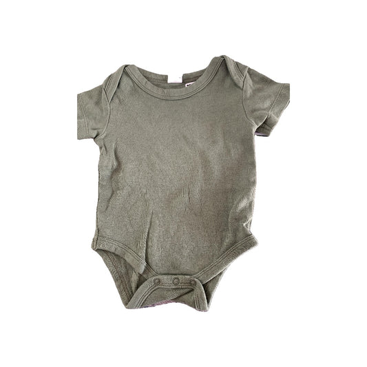 Colored Organics Boys Army Green Onesie Size: 6 months Army Green