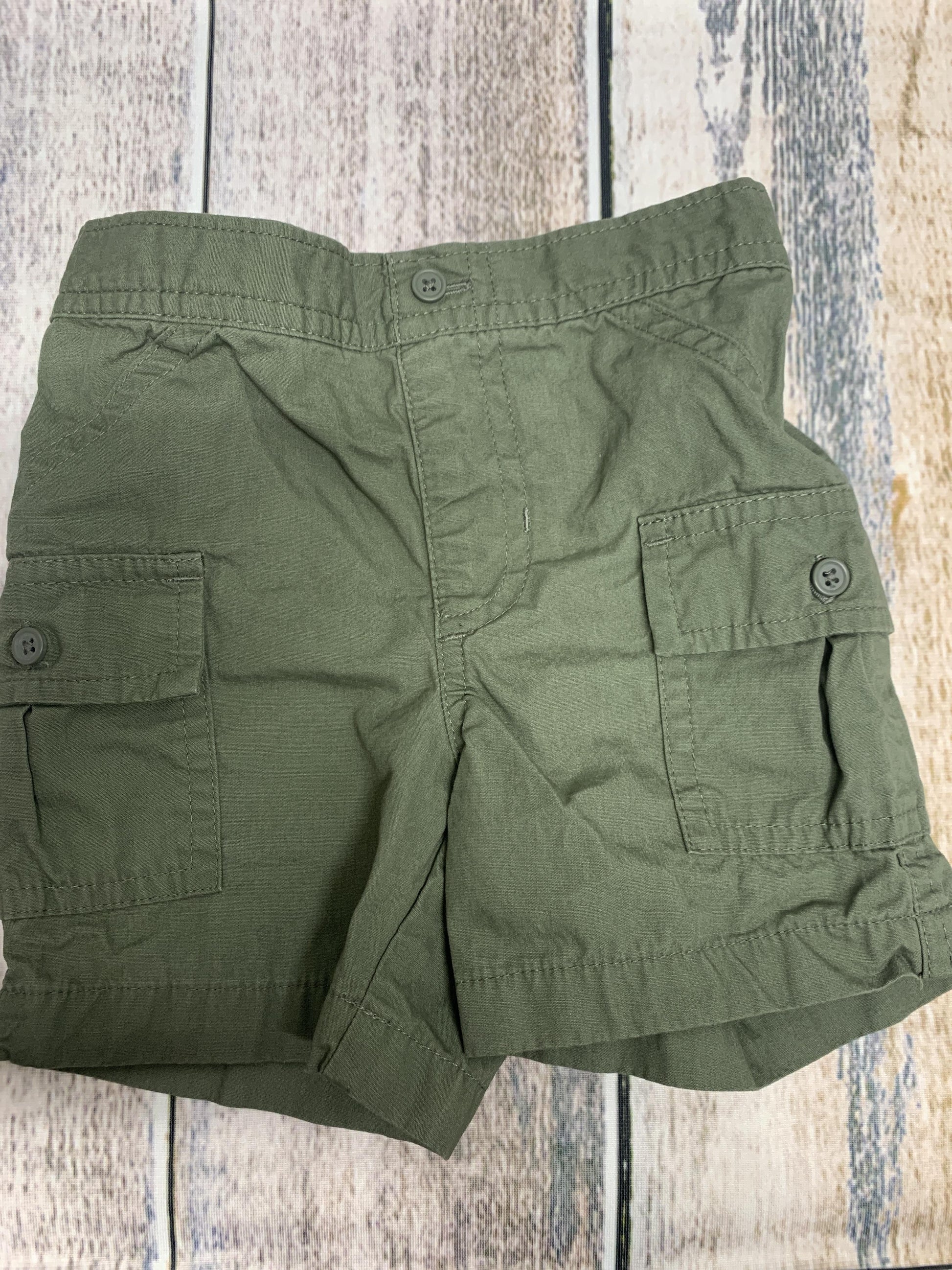 Just Born Boys Army Green Shorts Size: 12M Army Green