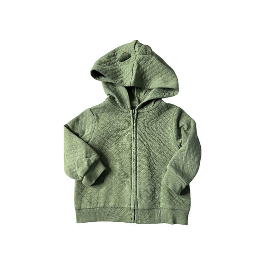 Little Me Unisex Army Green Hoodie Size: 9 months Army Green