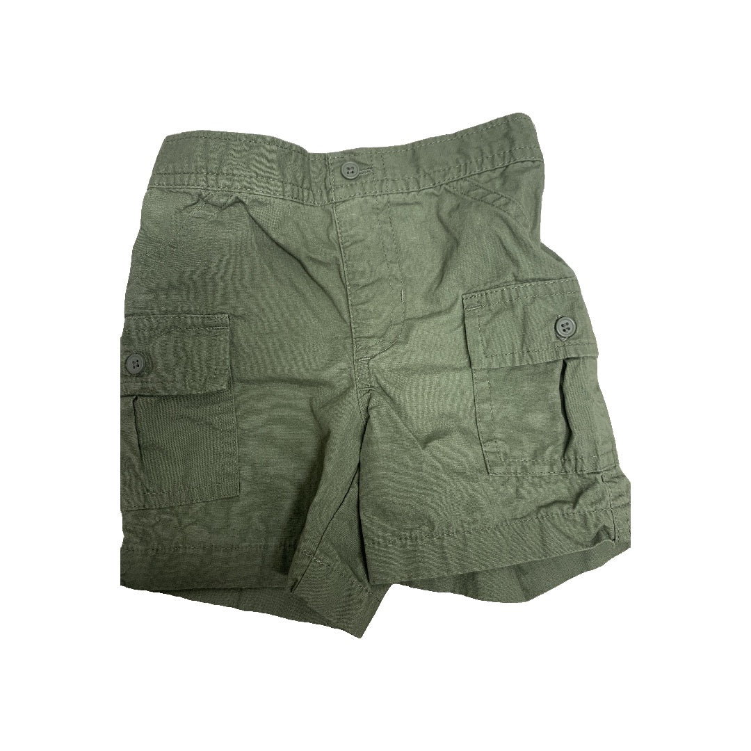 Just Born Boys Army Green Shorts Size: 12M Army Green