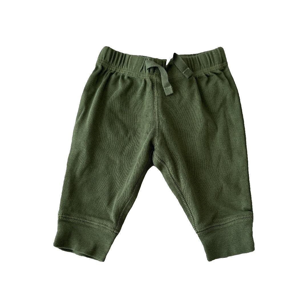 Carters Unisex Army Green Pants Size: 3 months Army Green