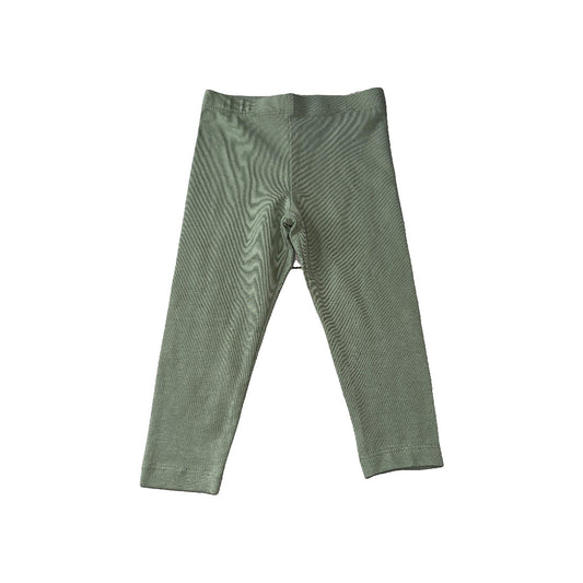 Colored Organics Unisex Army Green Leggings Size: 12-18 months Army Green