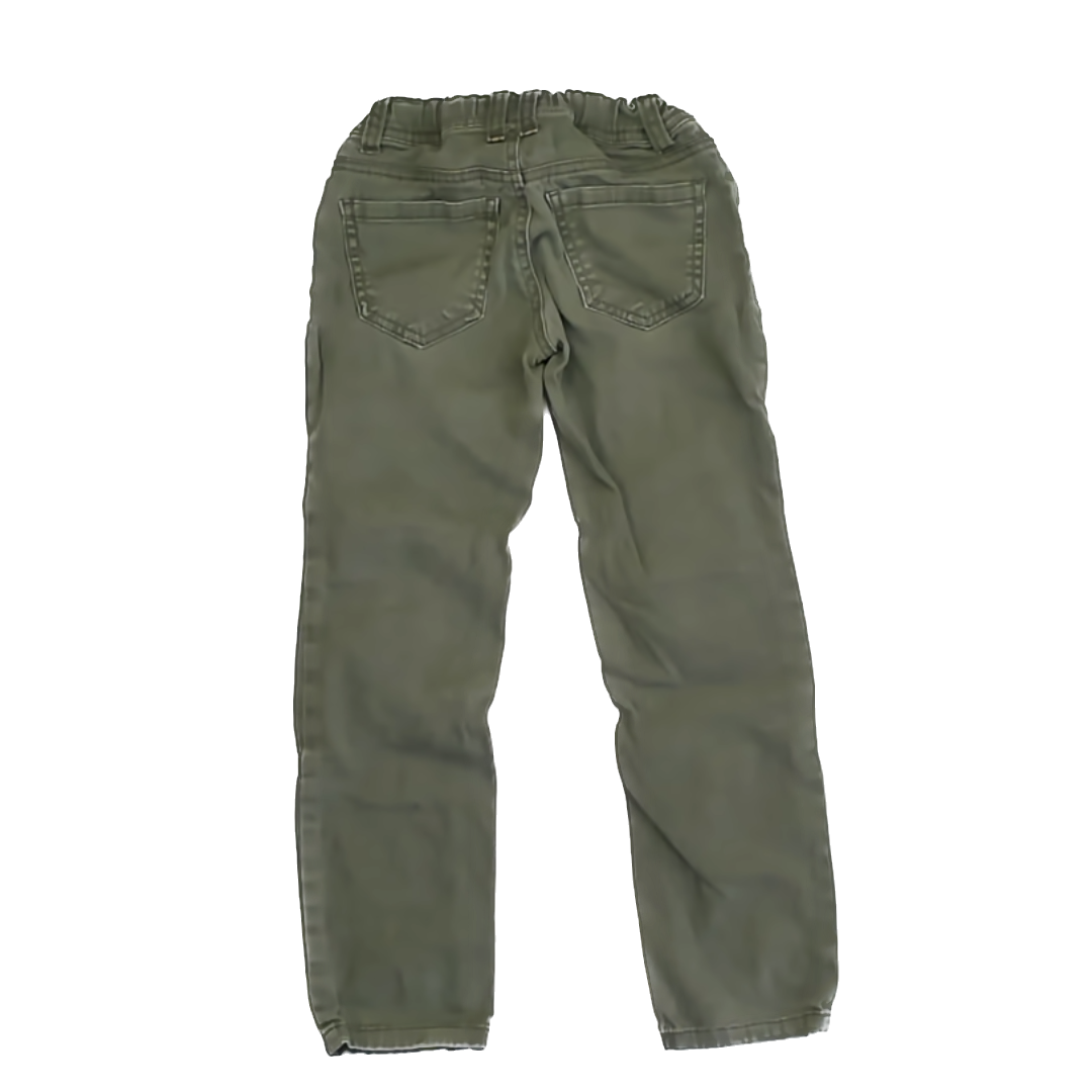 L.E.I Girls Army Green Cargo Pants Size: 7 Years Army Green