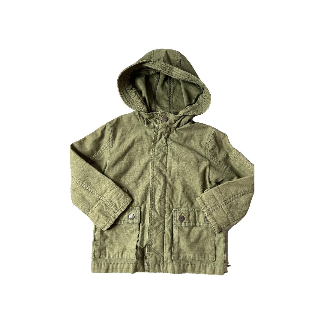 Zara Unisex Army Green Jacket Size: 18-24 months Army Green