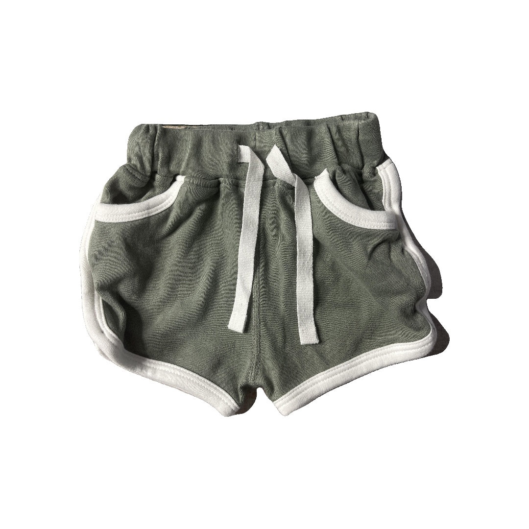 Sapling Unisex Army Green Shorts Size: 3-6 months Army Green