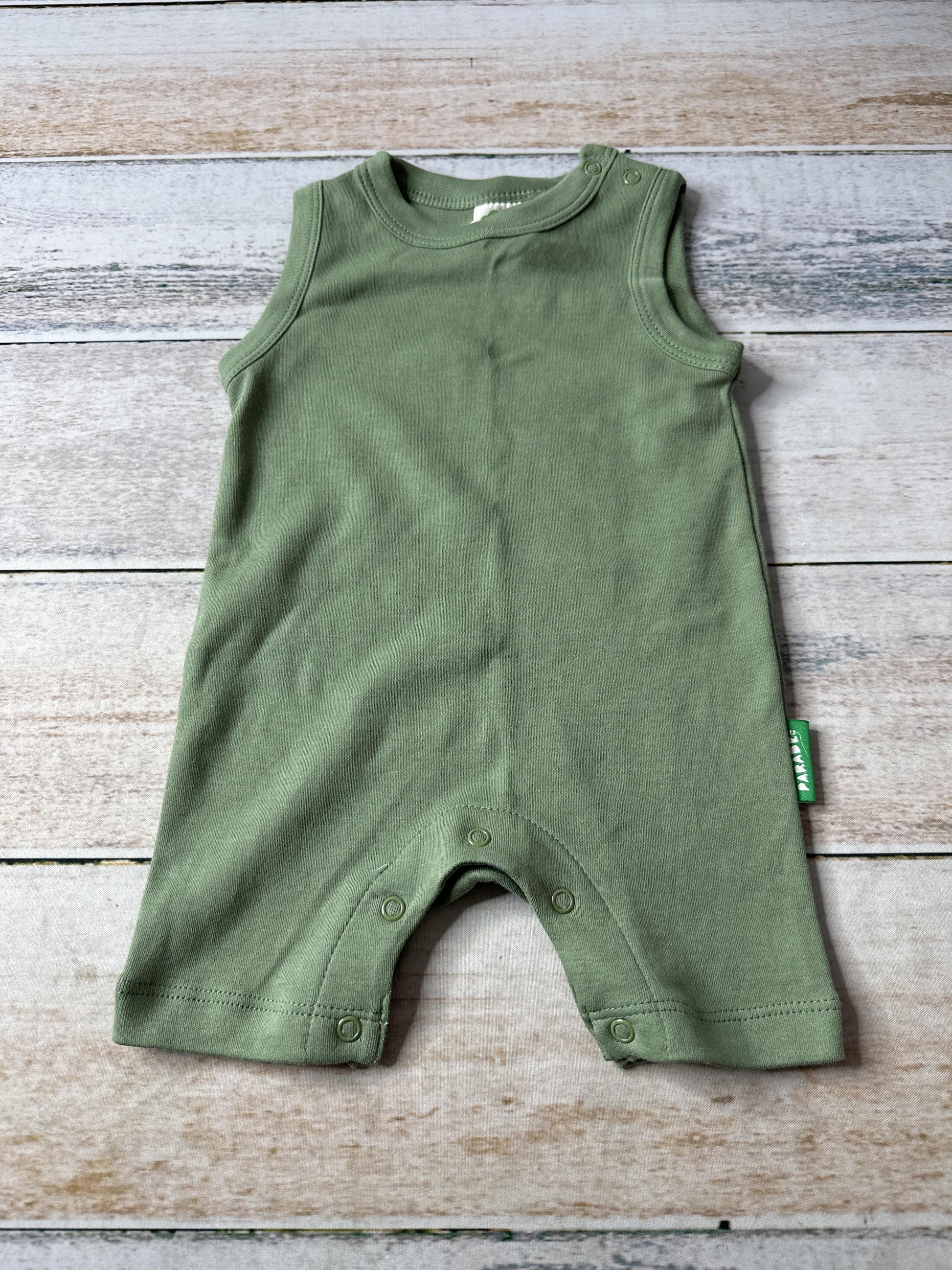 Parade Unisex Army Green Romper Size: 3-6 months Army Green