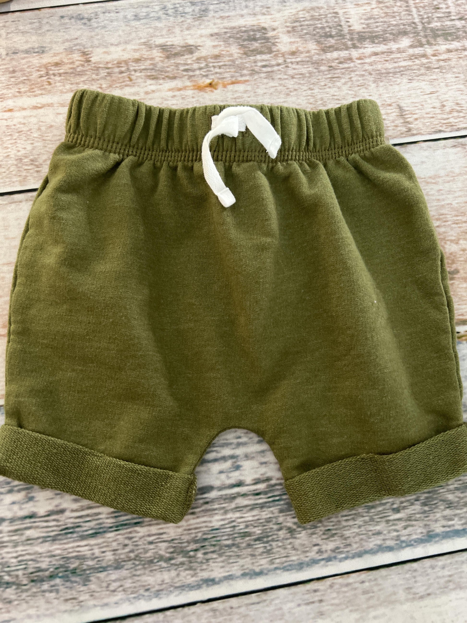 Cat & Jack Boys Army Green Shorts Size: 3-6 months Army Green