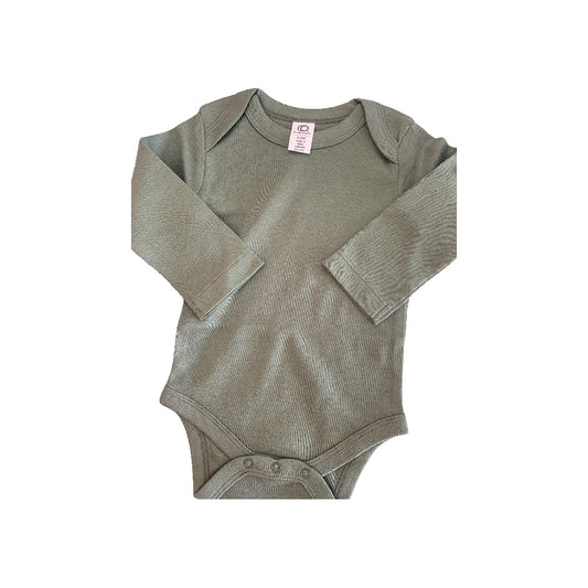 Colored Organics Boys Army Green Onesie Size: 3-6 months Army Green