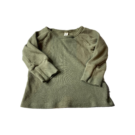 BabySprouts co Boys Army Green Long Sleeve Shirt Size: 6-12 months Army Green