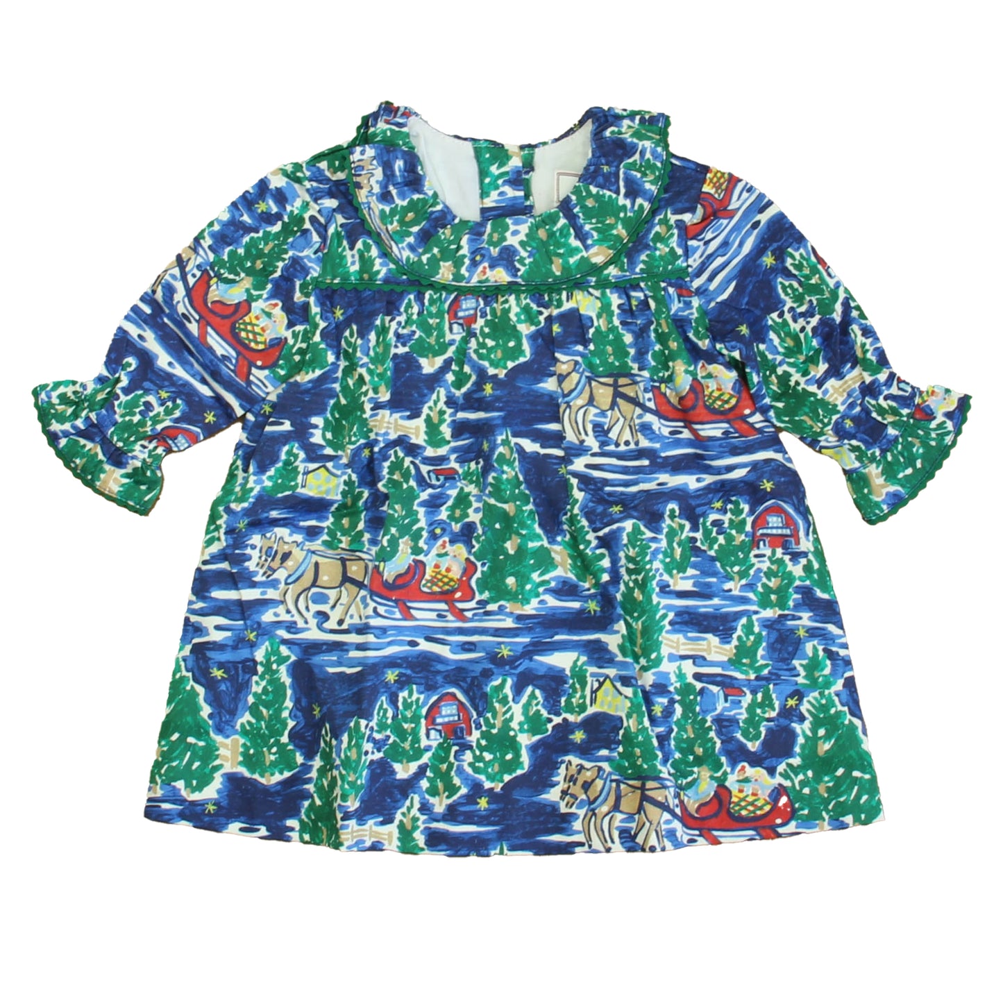 Classic Prep Girls Aspen Sleigh Dress Size: 12-24 Months