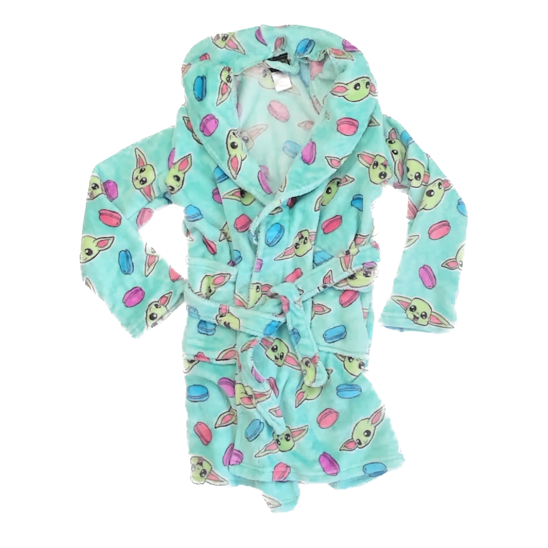 Star Wars Girls Baby Yoda Bathrobe Size: 8 Years Baby Yoda