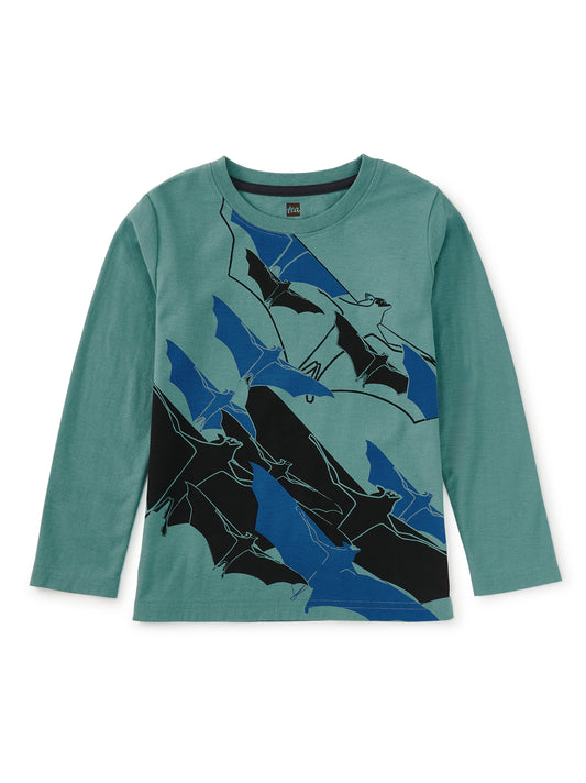 Tea Collection Boys Bat Colony Long Sleeve T-Shirt Size: 5T Bat Colony