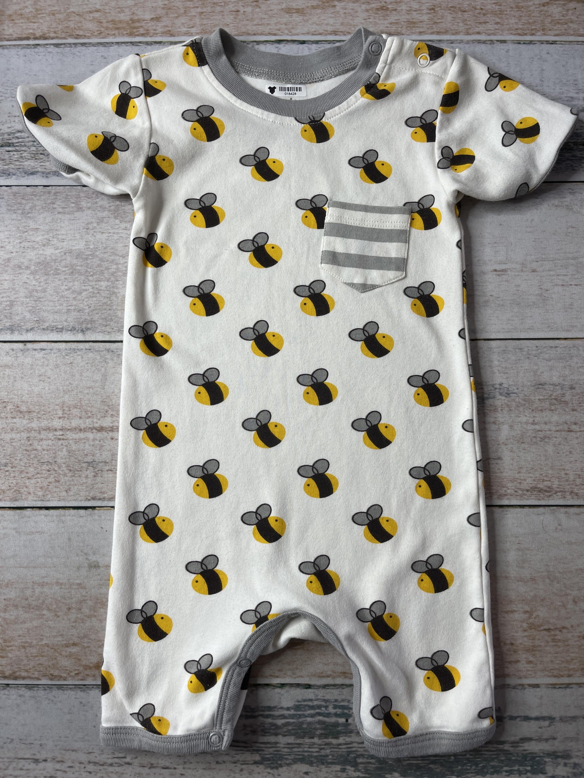 Cat & Dogma Unisex Bees | cream Shorts Size: 18-24 months Bees | cream