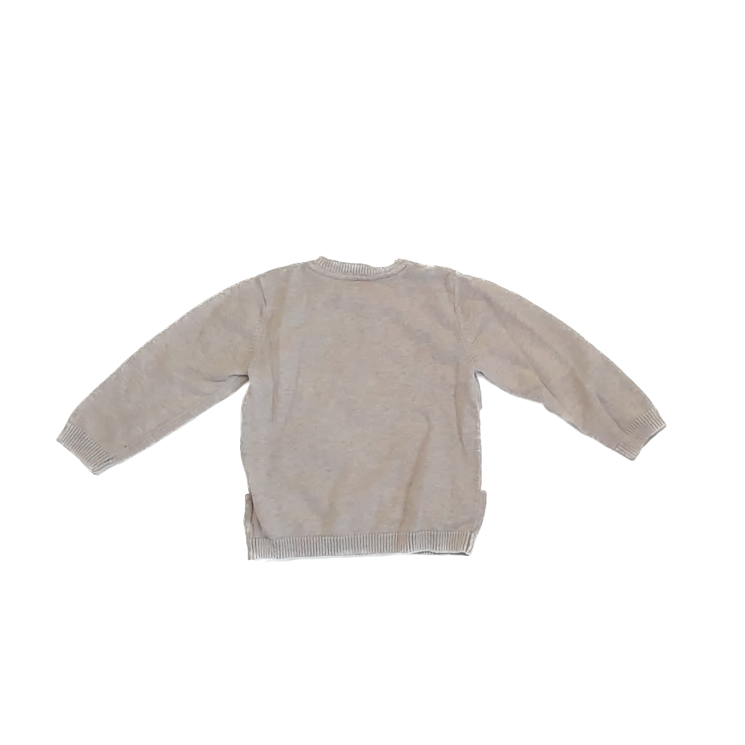 H&M Girls Beige | Bunnies Sweater Size: 2T Beige | Bunnies