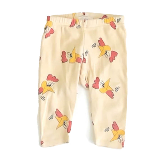 Bobo Choses Boys Beige Chickens Leggings Size: 6 Months Beige Chickens