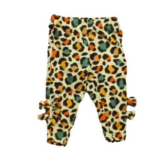Posh Peanut Girls Beige Leopard Leggings Size: 0-3 Months