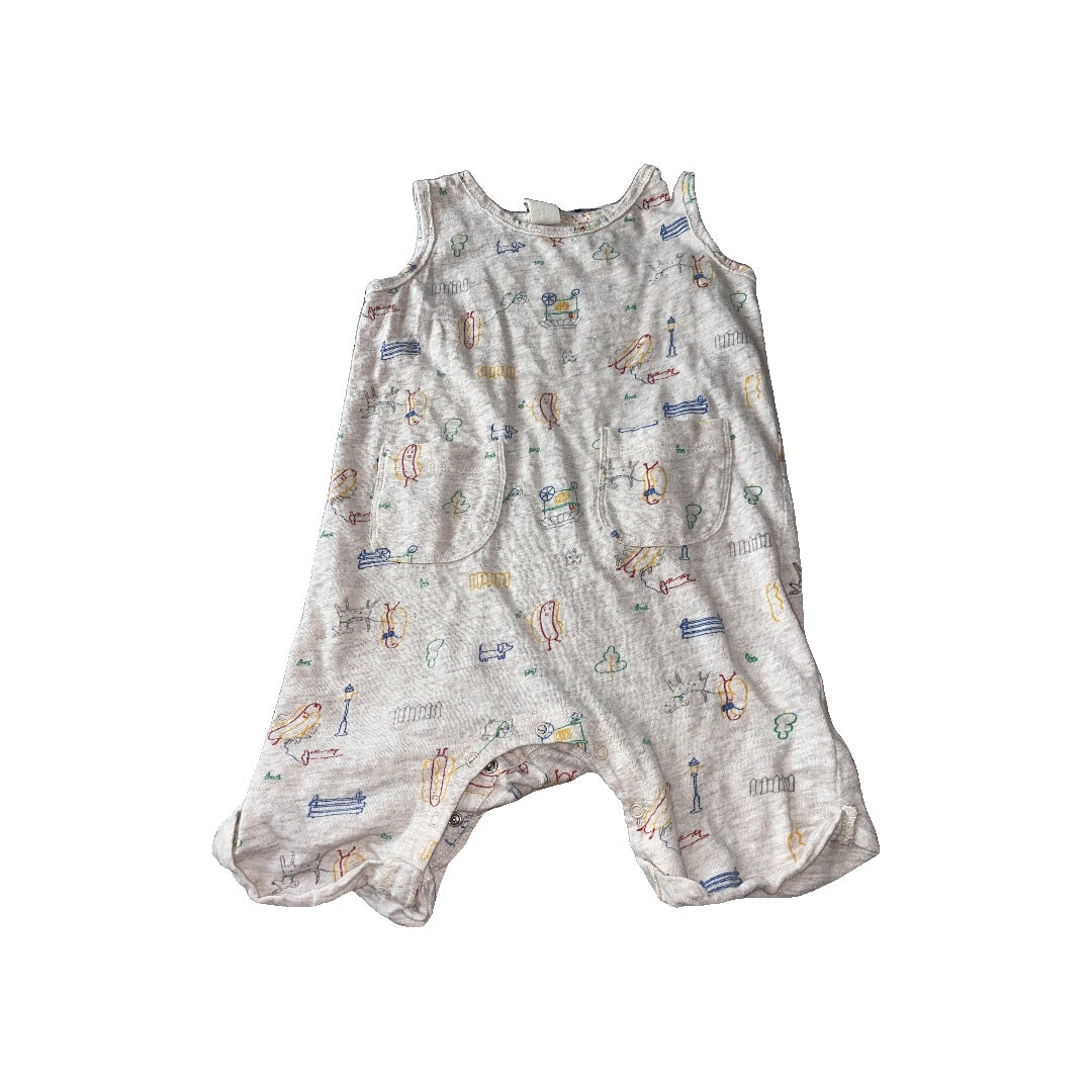 Tucker + Tate Boys Beige | Pattern Romper Size: 18 months Beige | Pattern