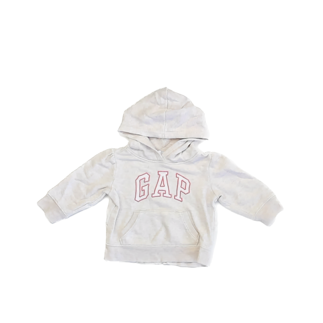 Gap Girls Beige | Pink Hoodie Size: 12-18 Months Beige | Pink