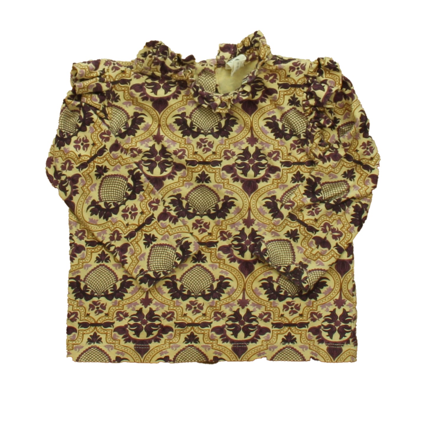 Kate Quinn Girls Beige | Purple Long Sleeve Shirt Size: 2T Beige | Purple